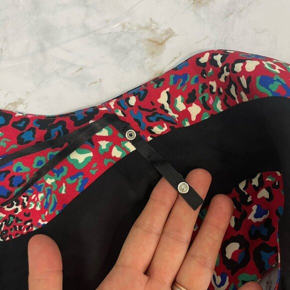 NWT Madeleine Women's Snap Button Front Shirt Wrap Dress Size US XL Red - Picture 12 of 16